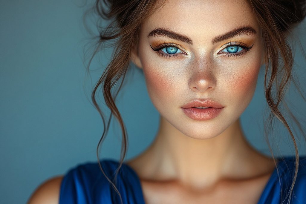 Conseils de maquillage pour sublimer une robe bleu roi