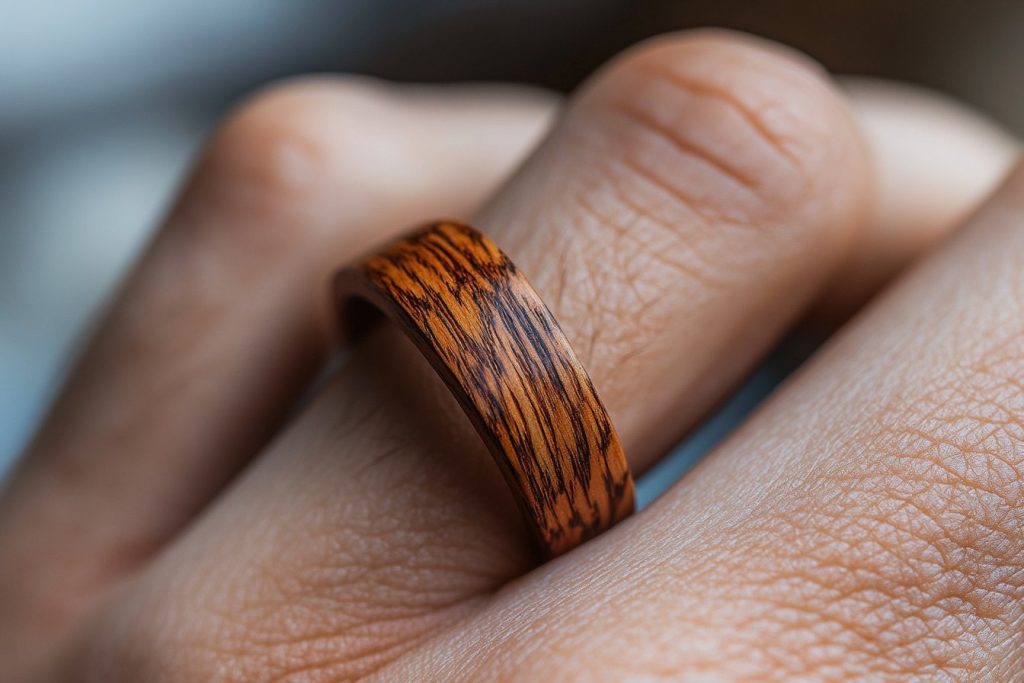 Bague en bois : un choix unique et écologique pour homme