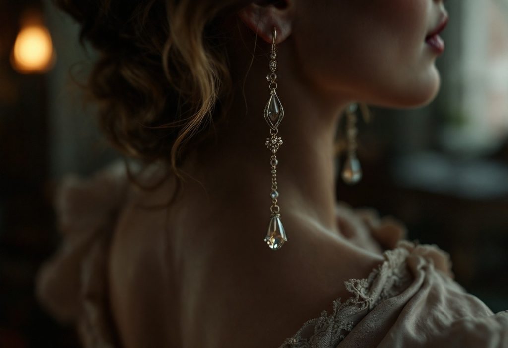 Les boucles d’oreilles qui dansent : accessoiriser votre robe charleston avec élégance