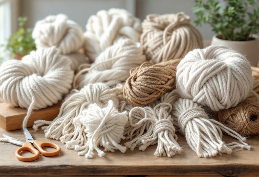 Quel type de fil choisir pour réaliser du macramé ?