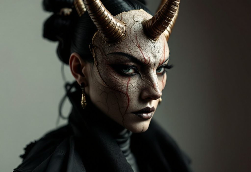 Démon ou diva ? Le masque hannya, nouvel accessoire des looks avant-gardistes