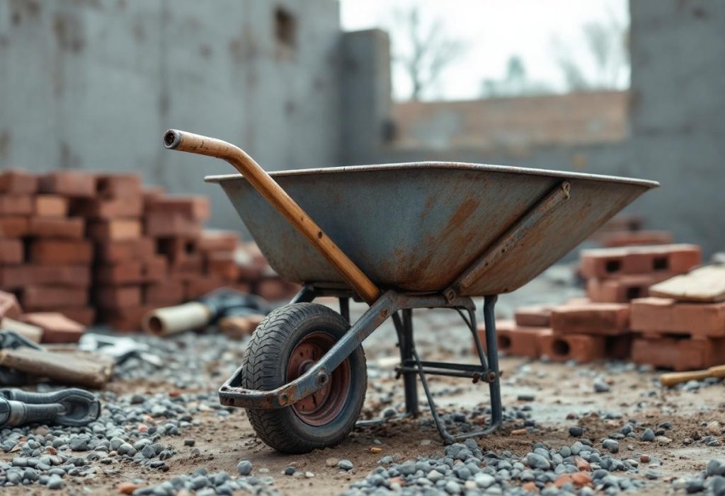 Brouette et manutention : l’outil indispensable pour les chantiers