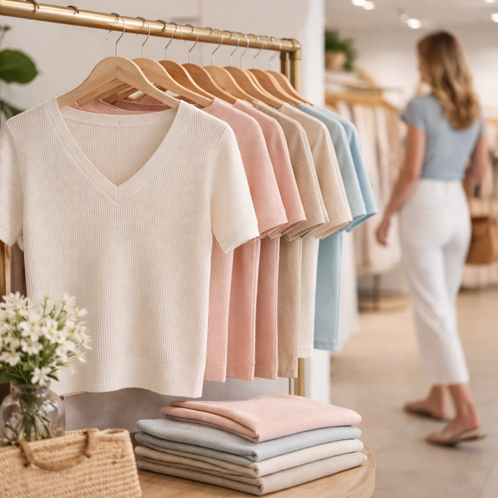 Pulls à manches courtes la pièce mode idéale pour la mi-saison et l’été