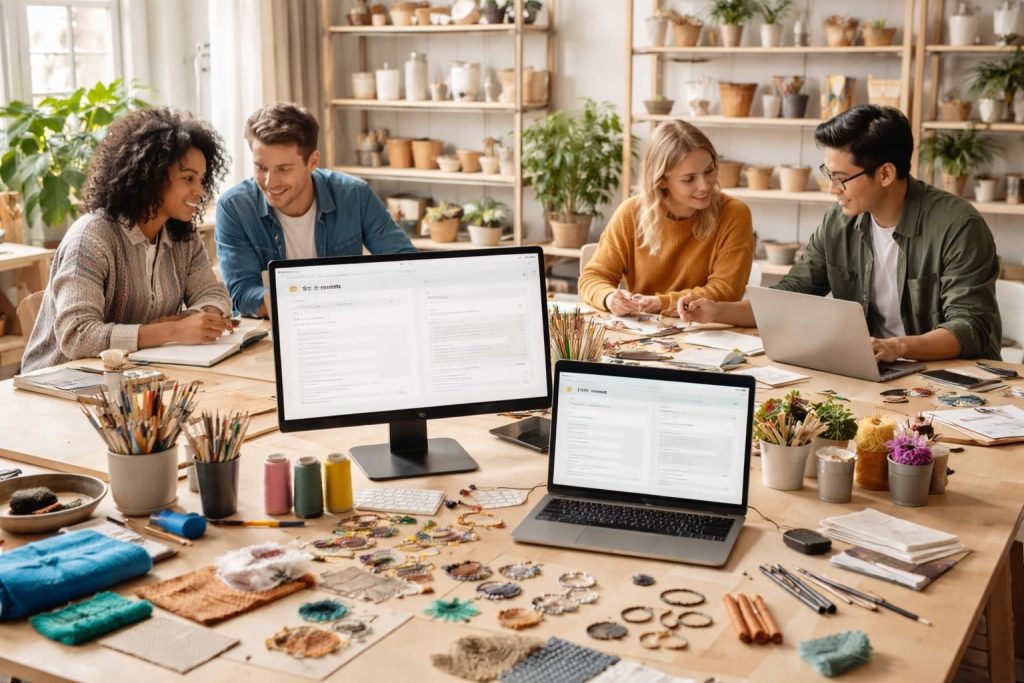Stratégies pour entreprises créatives avec les méthodes Etsy et Amazon Handmade