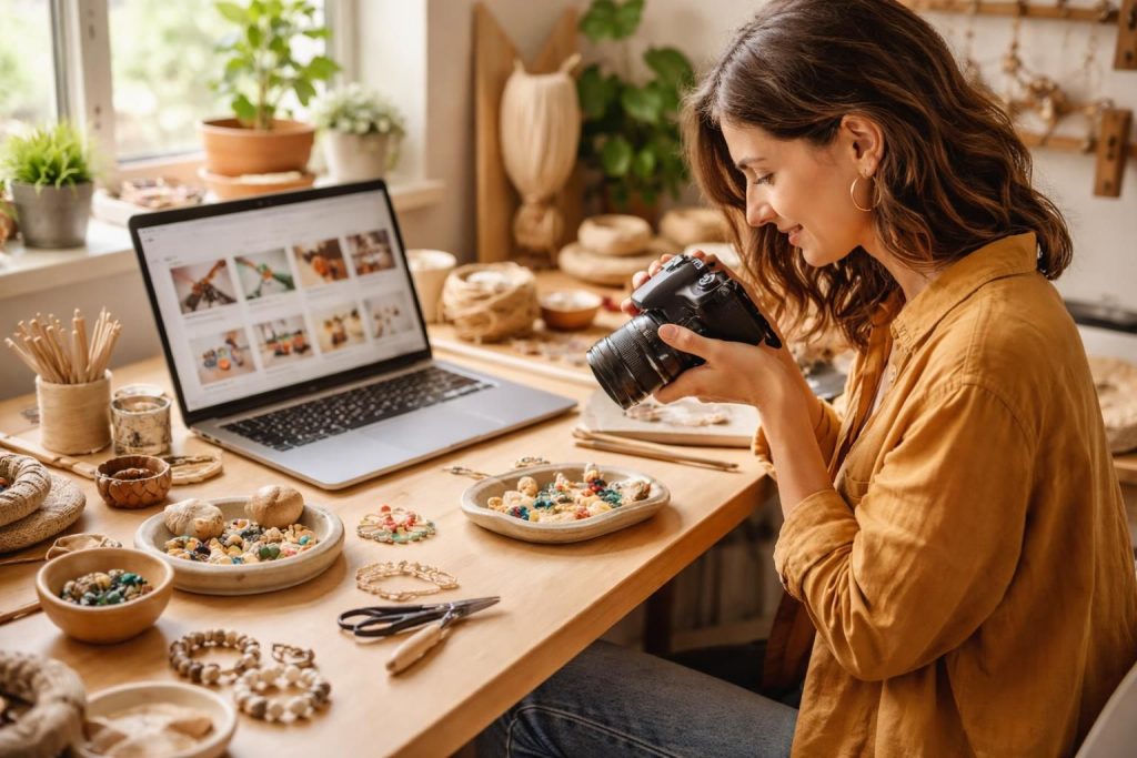 Vendre vos créations artisanales en ligne pour générer un revenu complémentaire via Etsy